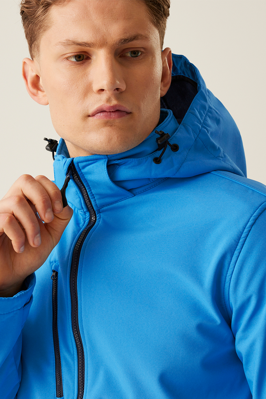 VENTURER 3 LAYER HOODED PRINTABLE SOFTSHELL JACKET - Slika 4