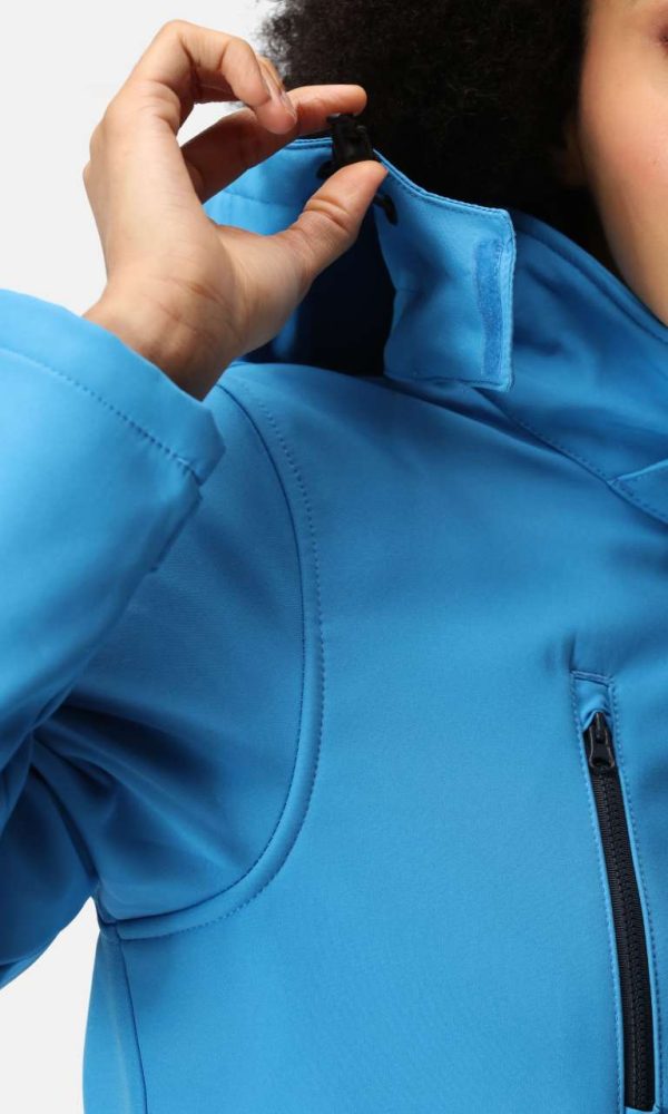 WOMEN'S VENTURER 3 LAYER HOODED PRINTABLE SOFTSHELL JACKET