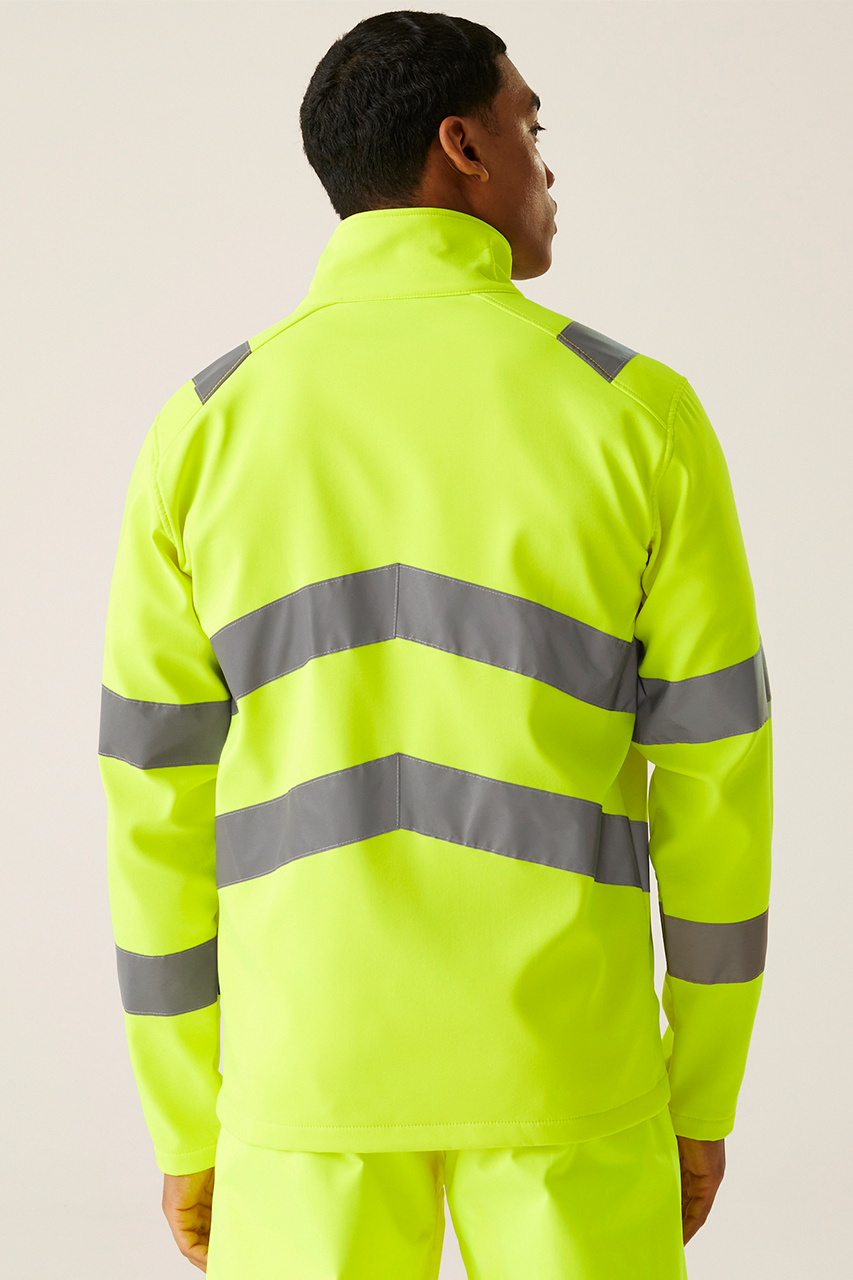 HI-VIS PRO CONTRACT ABLAZE 2 LAYER SOFTSHELL JACKET (CLASS 3) - Slika 4