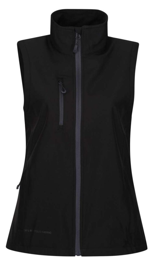 WOMEN'S HONESTLY MADE RECYCLED PRINTABLE SOFTSHELL BODYWARMER