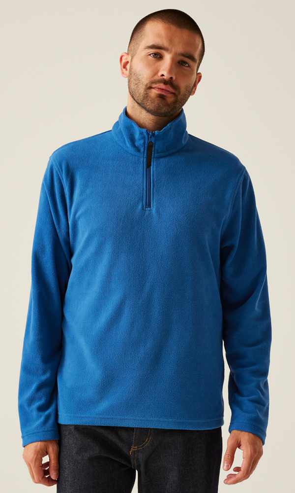 MICRO ZIP NECK FLEECE