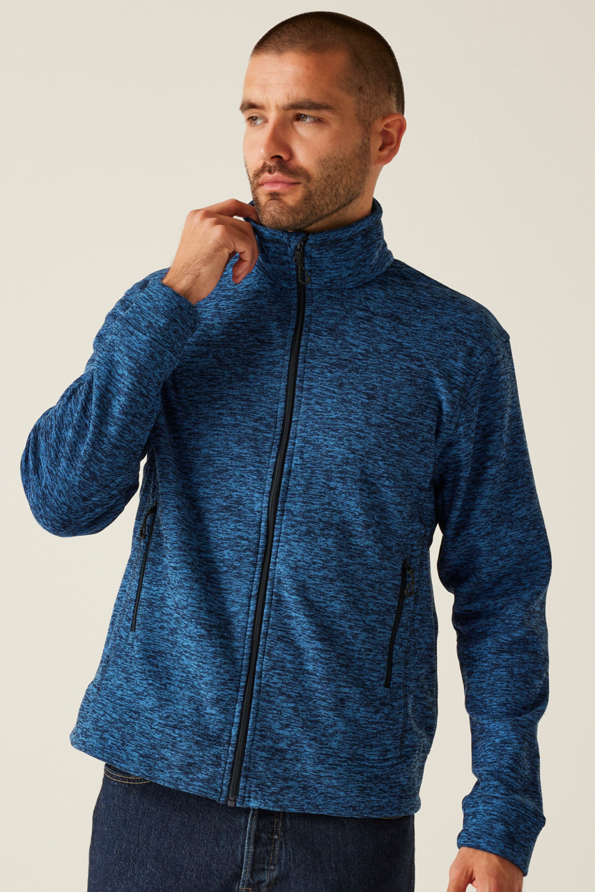 THORNLY MEN - FULL ZIP MARL FLEECE