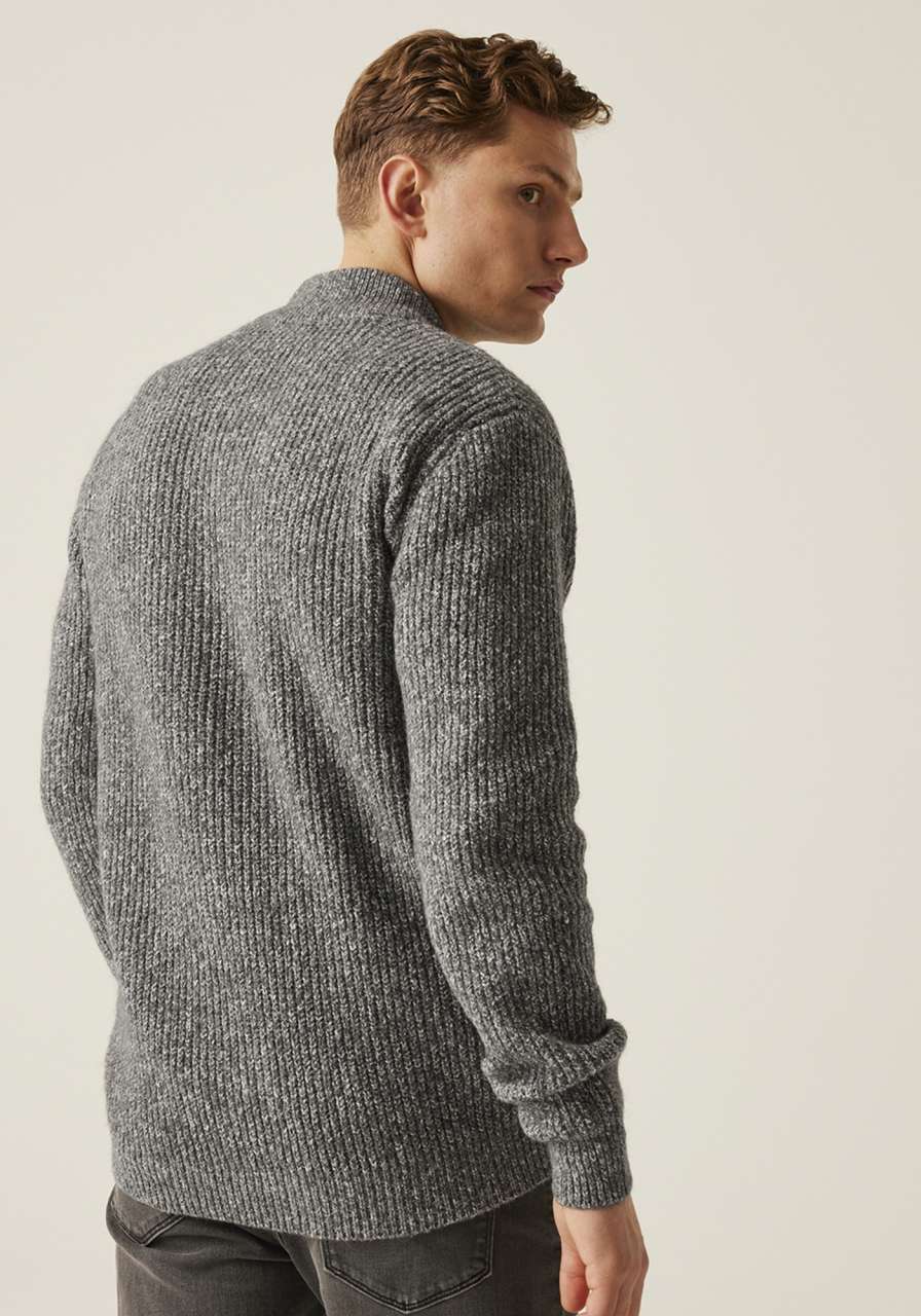 SOLOMON ZIP-NECK KNITTED PULLOVER - Slika 2