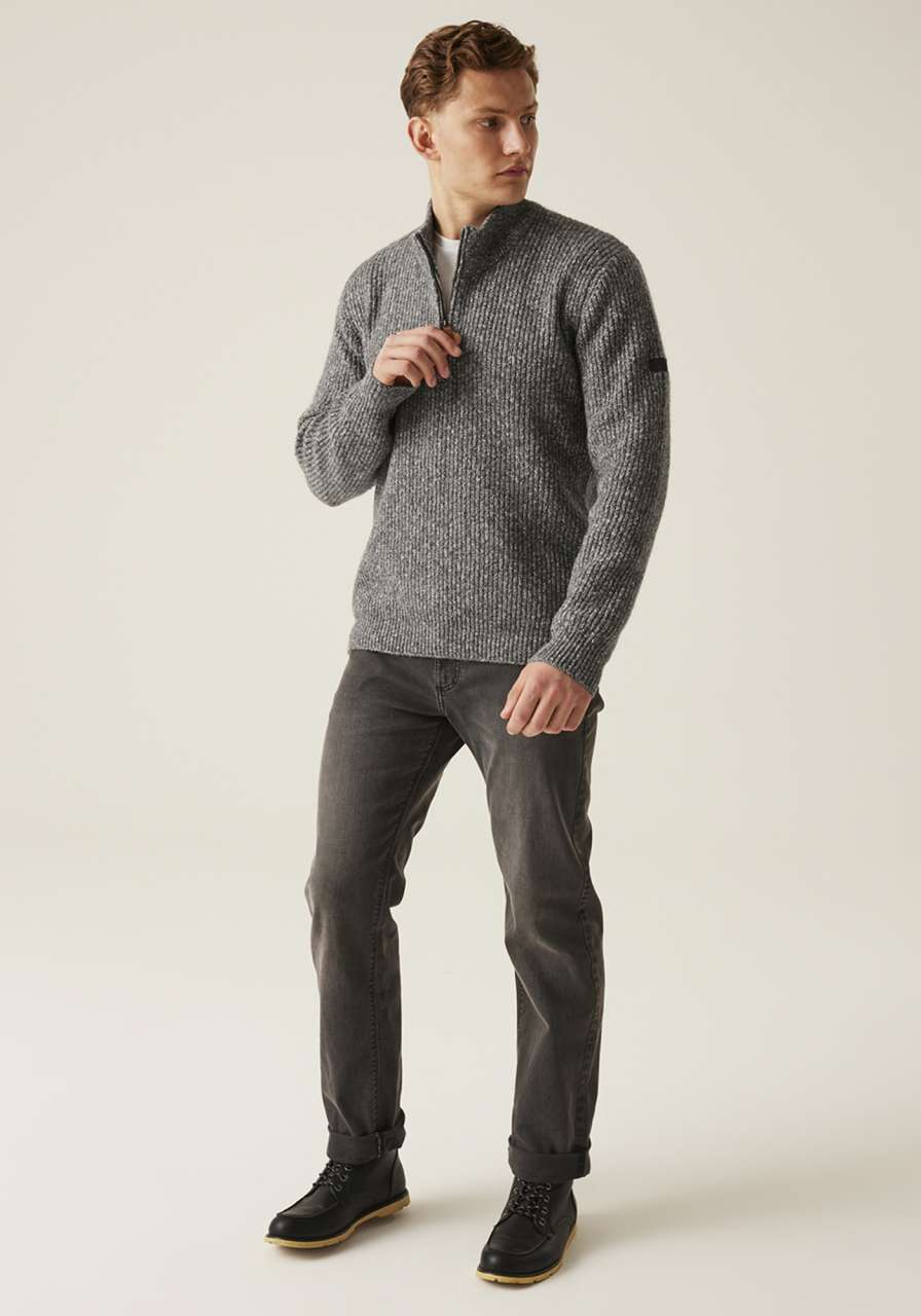 SOLOMON ZIP-NECK KNITTED PULLOVER - Slika 3