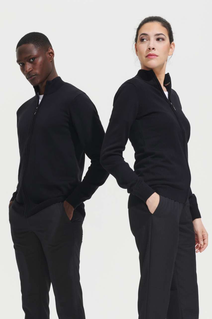 SOL'S GORDON MEN ZIPPED KNITTED CARDIGAN - Slika 2