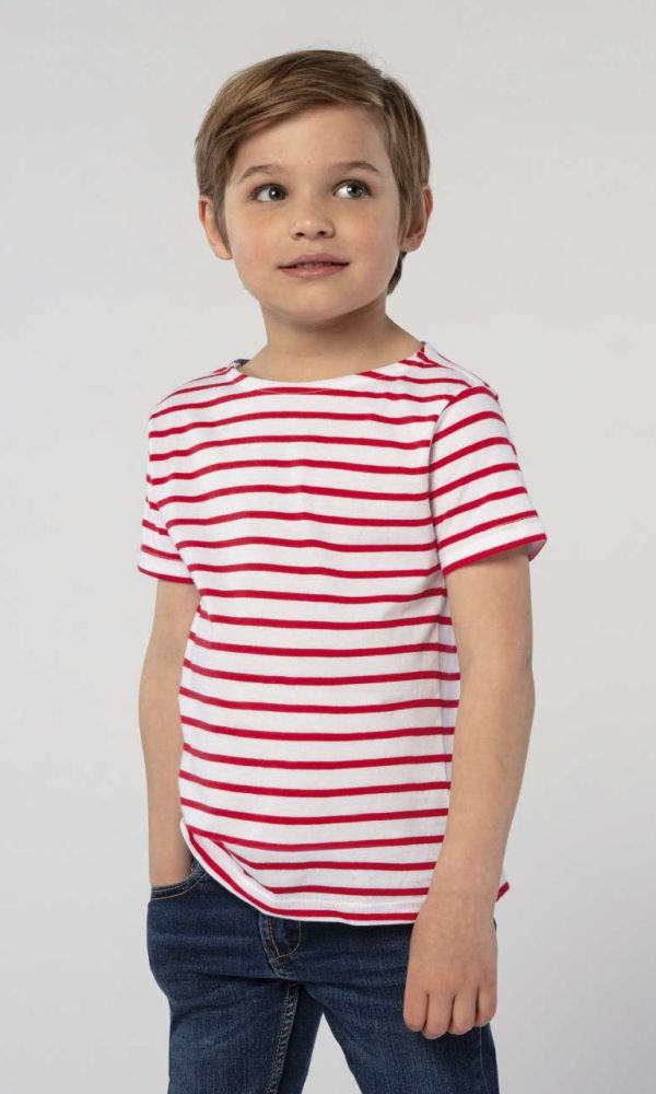 SOL'S MILES KIDS' - ROUND NECK STRIPED T-SHIRT