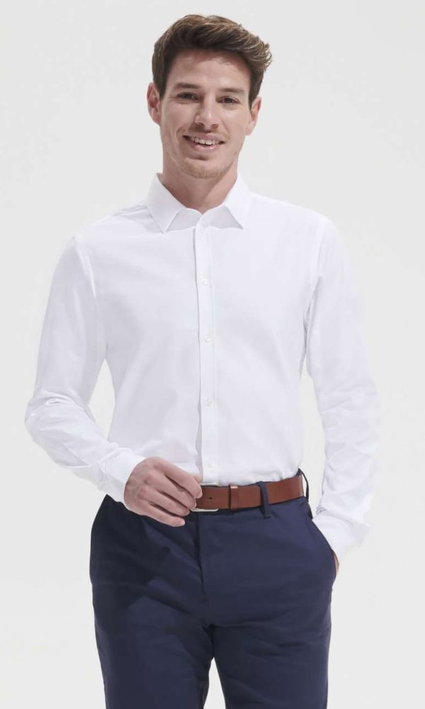 SOL'S BRODY MEN - HERRINGBONE SHIRT