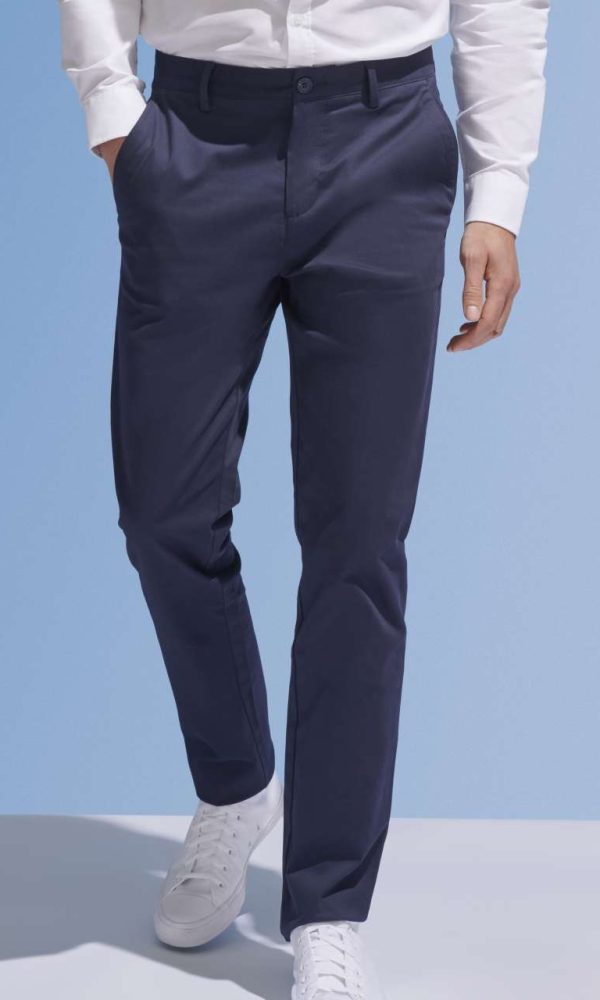 SOL'S JARED MEN - SATIN STRETCH TROUSERS