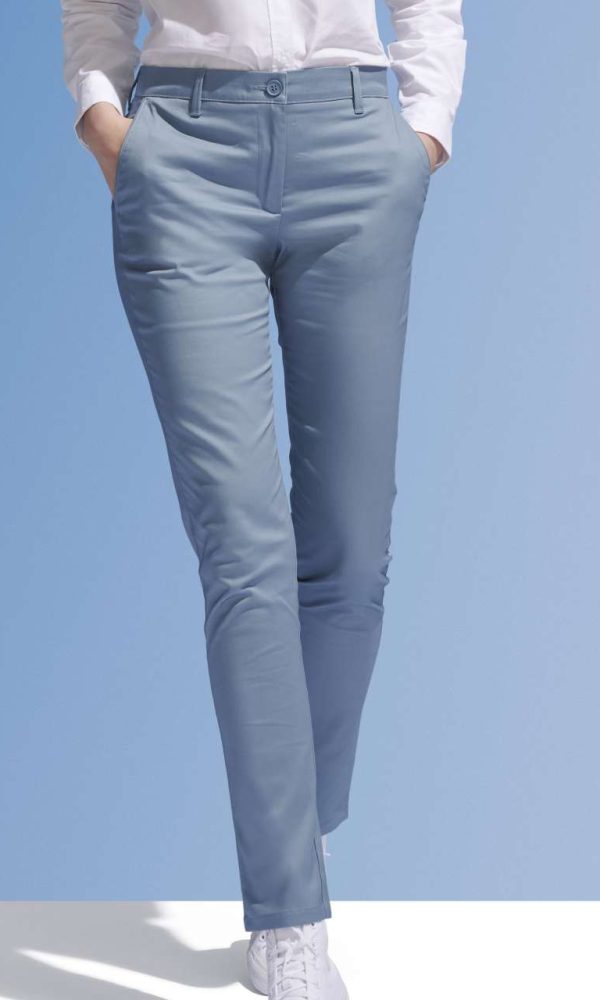 SOL'S JARED WOMEN - SATIN STRETCH TROUSERS