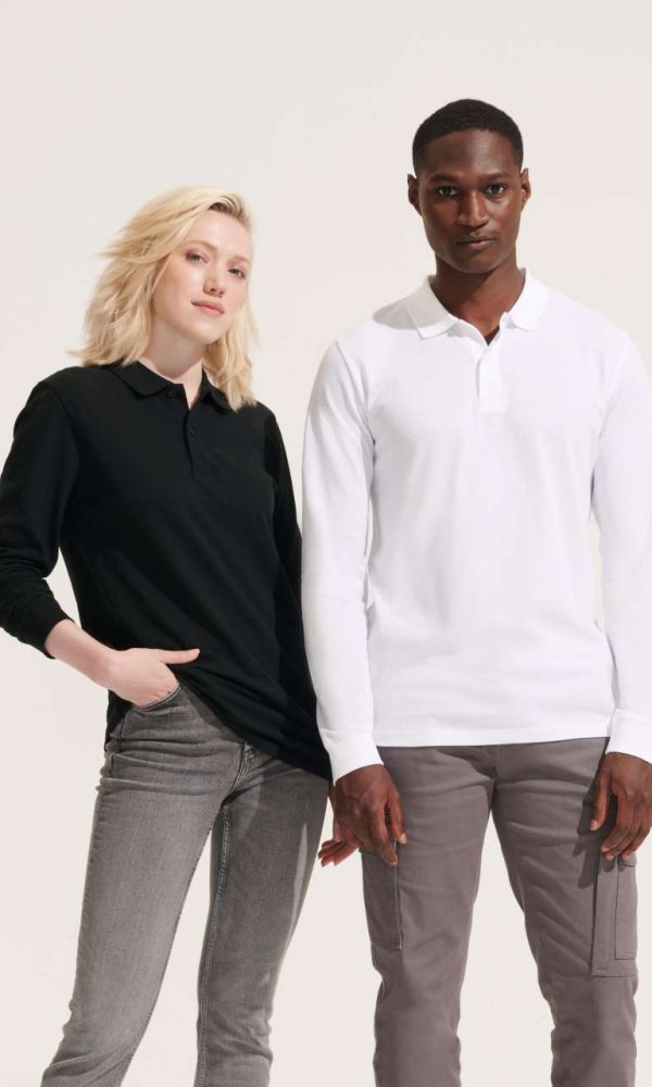 SOL'S PLANET LSL - UNISEX LONG SLEEVE POLO SHIRT