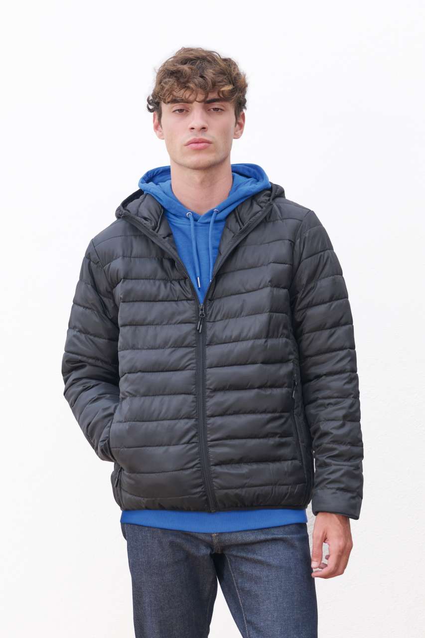 SOL'S STREAM HOODED MEN - LIGHTWEIGHT HOODED PADDED JACKET