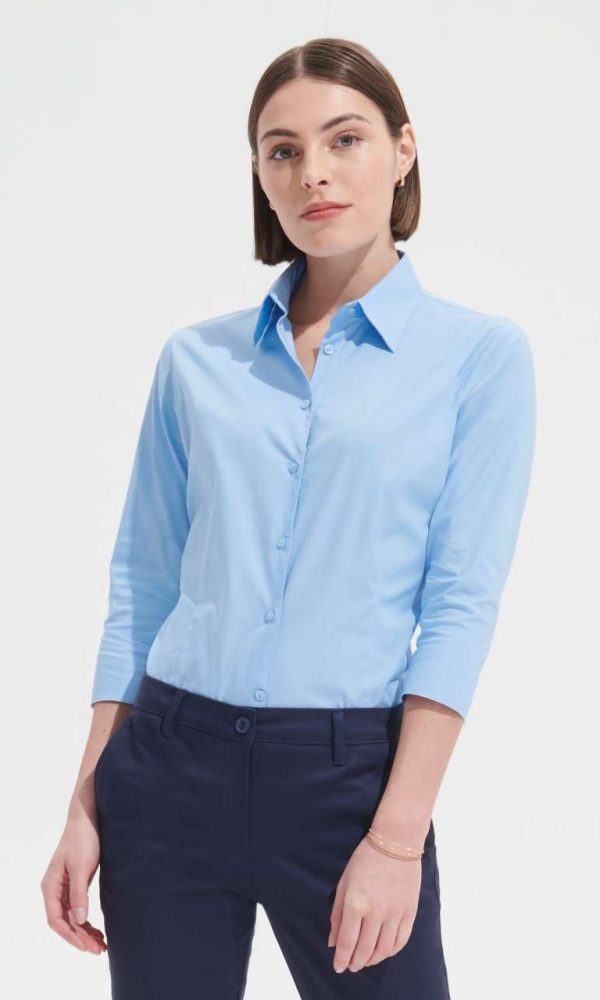 SOL'S EFFECT - 3/4 SLEEVE STRETCH WOMEN'S SHIRT
