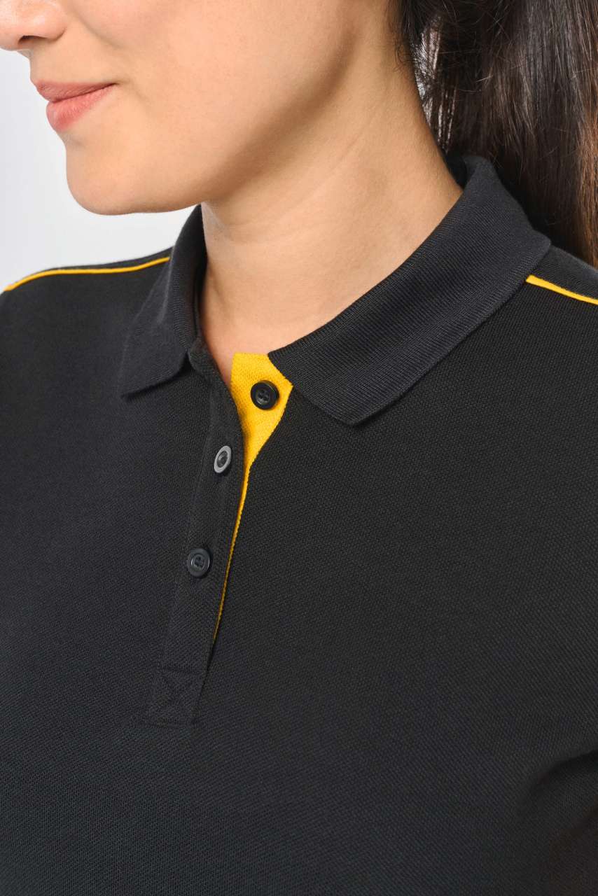 LADIES' SHORT-SLEEVED CONTRASTING DAYTODAY POLO SHIRT - Slika 4