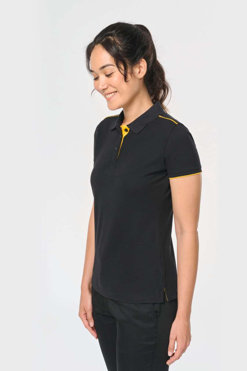 LADIES' SHORT-SLEEVED CONTRASTING DAYTODAY POLO SHIRT - Slika 9