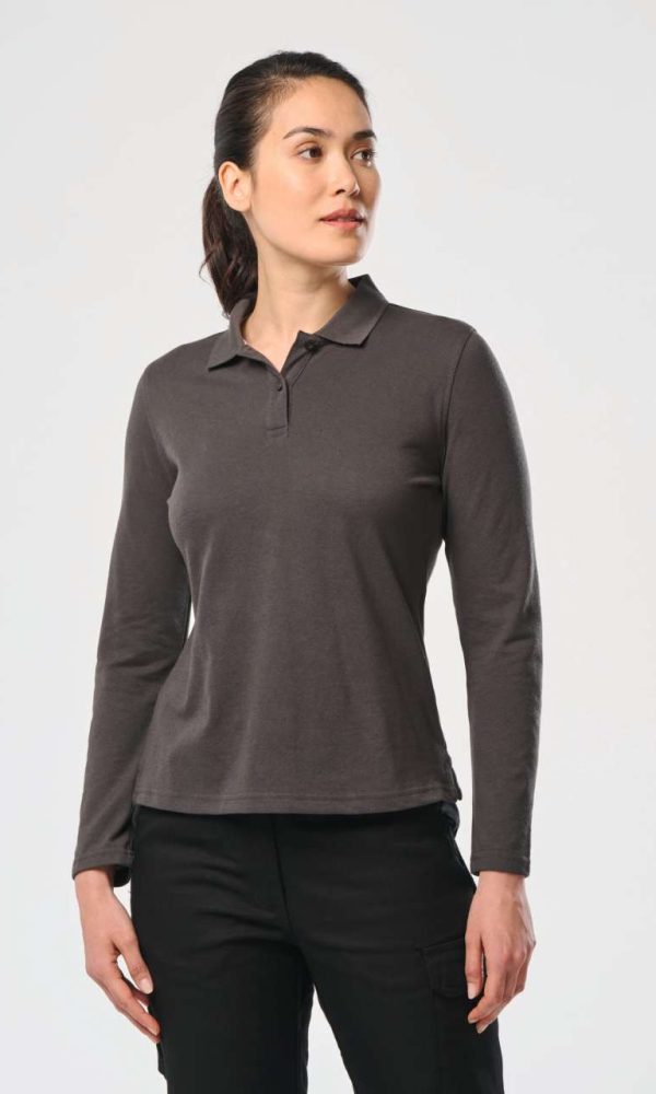 LADIES' LONG-SLEEVED POLO SHIRT