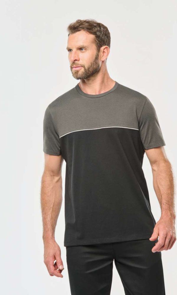UNISEX ECO-FRIENDLY SHORT SLEEVE TWO-TONE T-SHIRT