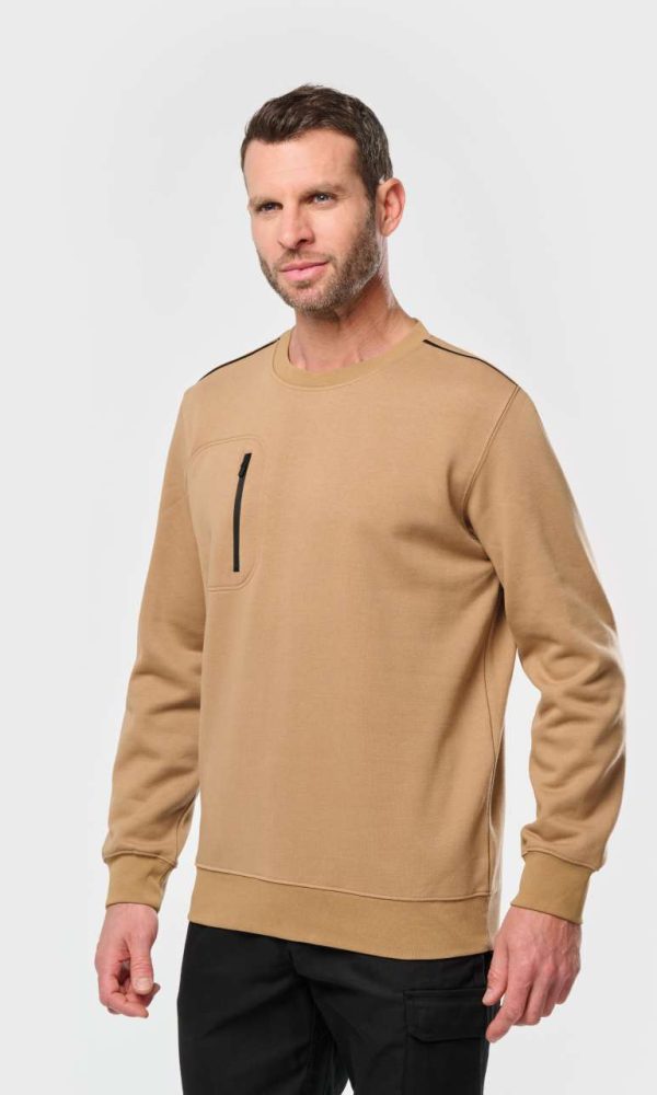 UNISEX DAYTODAY CONTRASTING POCKET SWEATSHIRT