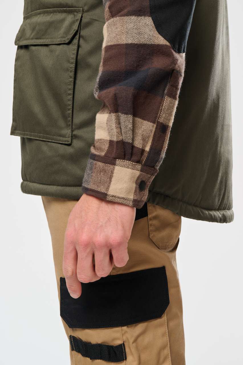 UNISEX PADDED MULTI-POCKET POLYCOTTON VEST - Slika 2