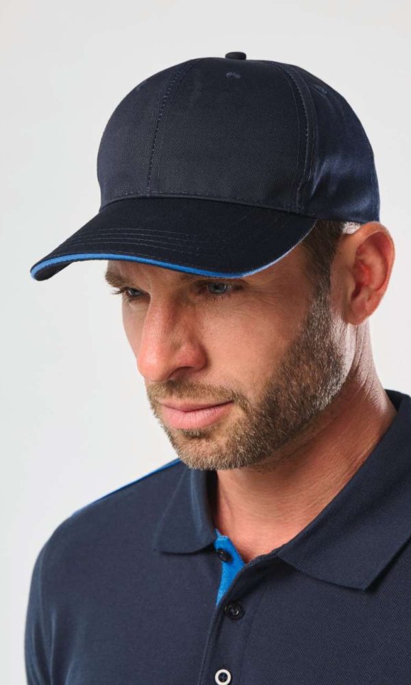 OEKOTEX CERTIFIED 6 PANELS CAP WITH SANDWICH PEAK