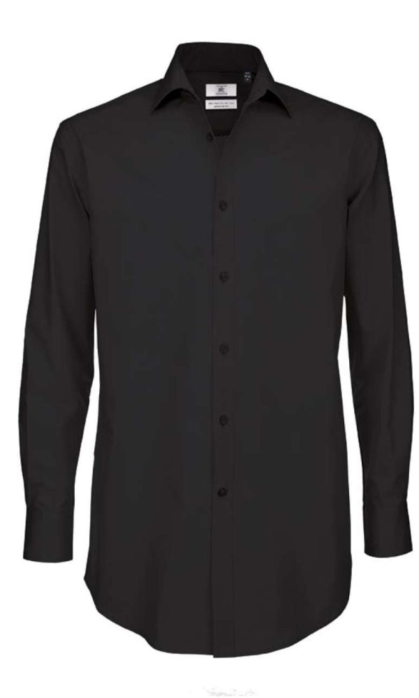 B&C BLACK TIE LSL /MEN