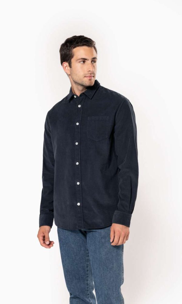 MEN'S LONG-SLEEVED CORDUROY SHIRT