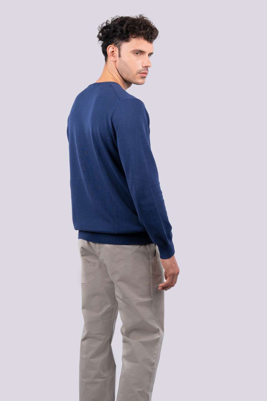 MEN’S CREW NECK FINE GAUGE COTTON PULLOVER - Slika 3