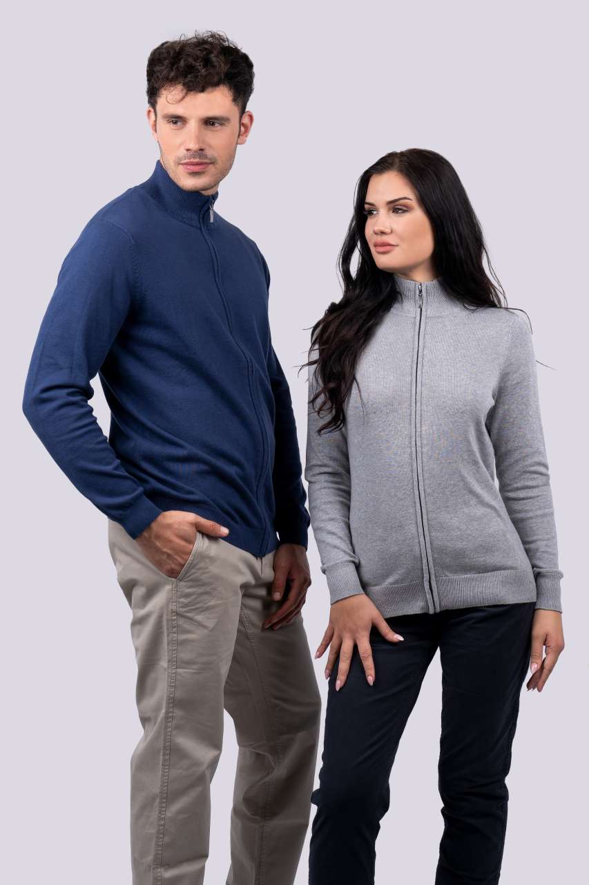 WOMEN’S FULL ZIP CARDIGAN FINE GAUGE COTTON - Slika 4