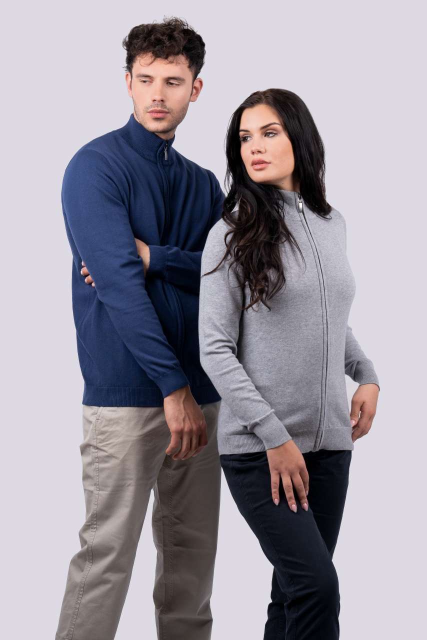 WOMEN’S FULL ZIP CARDIGAN FINE GAUGE COTTON - Slika 5