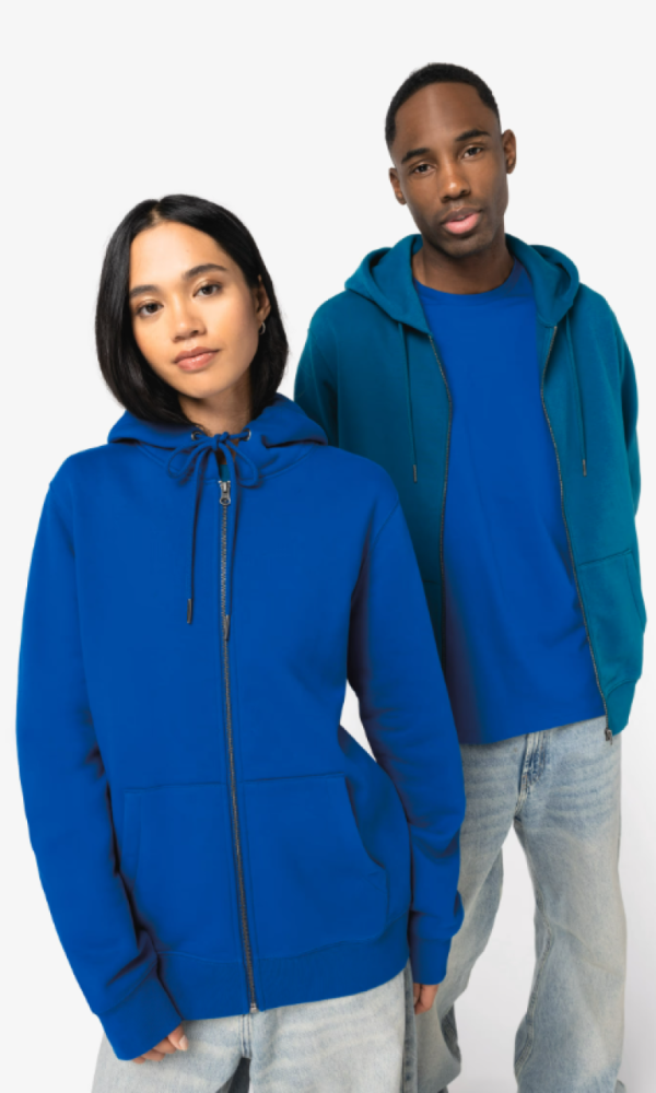 UNISEX ZIP-UP HOODED SWEATSHIRT