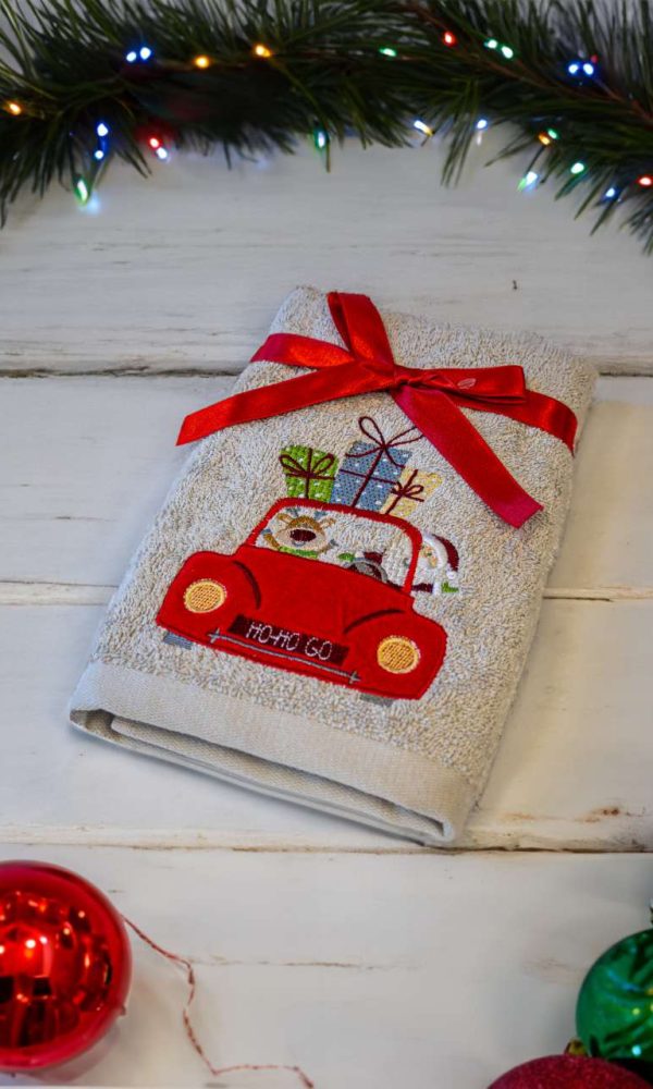 OLIMA CHRISTMAS TOWEL - CHRISTMAS SHOPPING