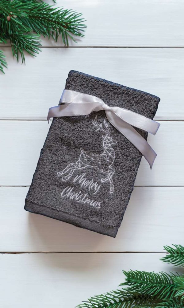 OLIMA CHRISTMAS TOWEL - REINDEER