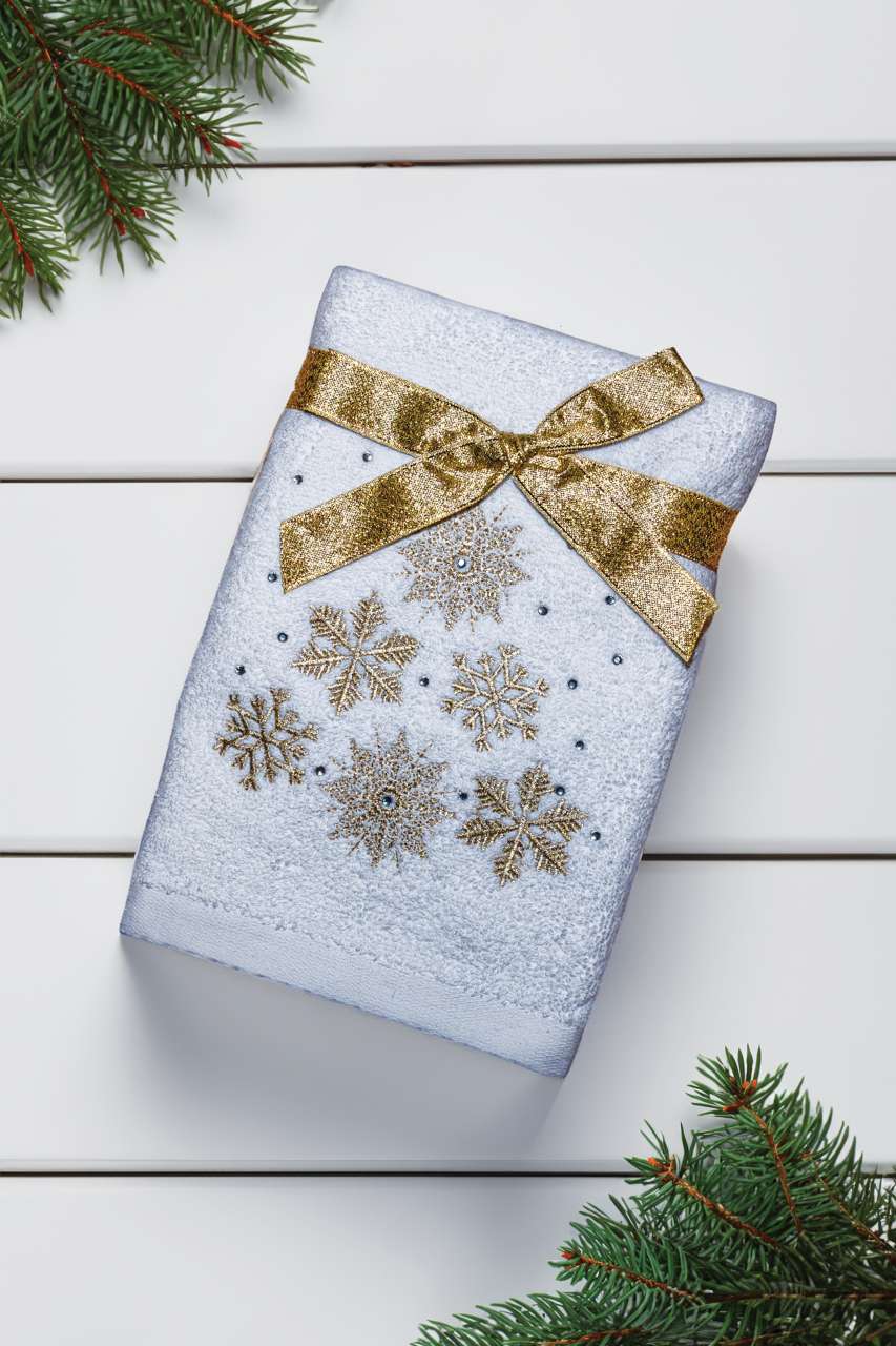 OLIMA CHRISTMAS TOWEL - SNOWFLAKES I - Slika 2