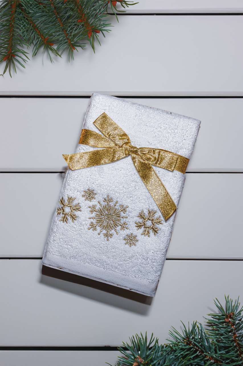 OLIMA CHRISTMAS TOWEL - SNOWFLAKES II - Slika 2