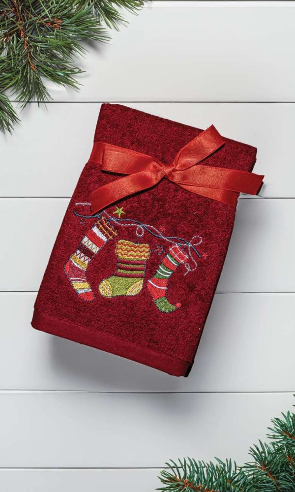 OLIMA CHRISTMAS TOWEL - CHRISTMAS SOCKS