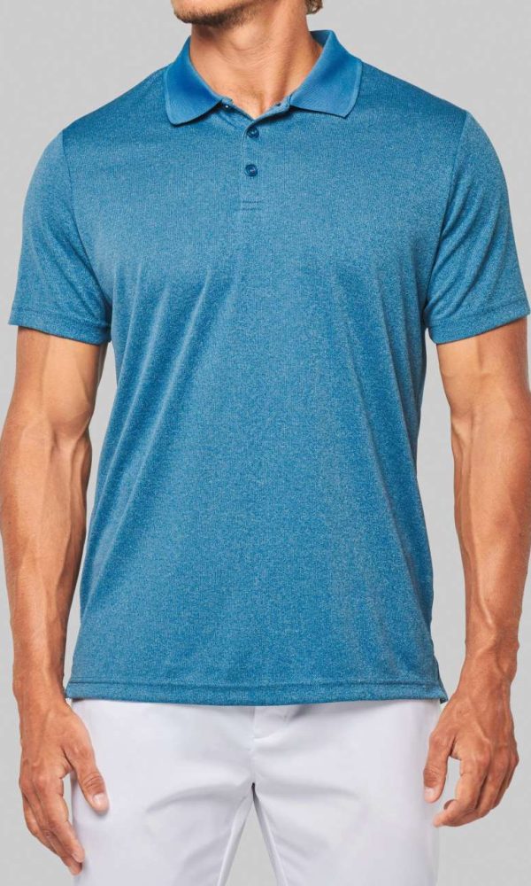 ADULT SHORT-SLEEVED MARL POLO SHIRT