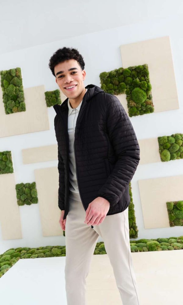 HONESTLY MADE RECYCLED THERMAL HOODED JACKET