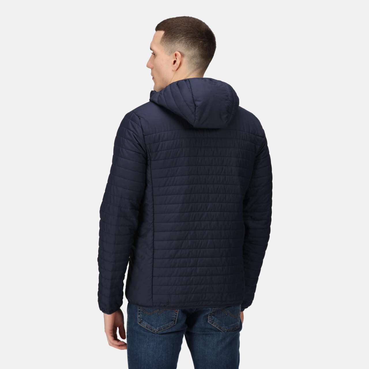 HONESTLY MADE RECYCLED THERMAL HOODED JACKET - Slika 2