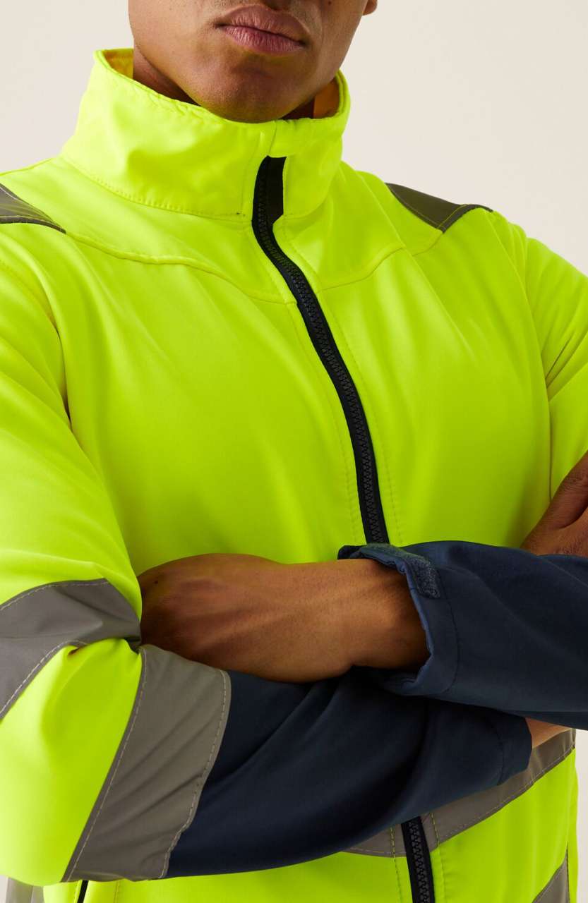 PRO HI-VIS SOFTSHELL JACKET - Slika 4