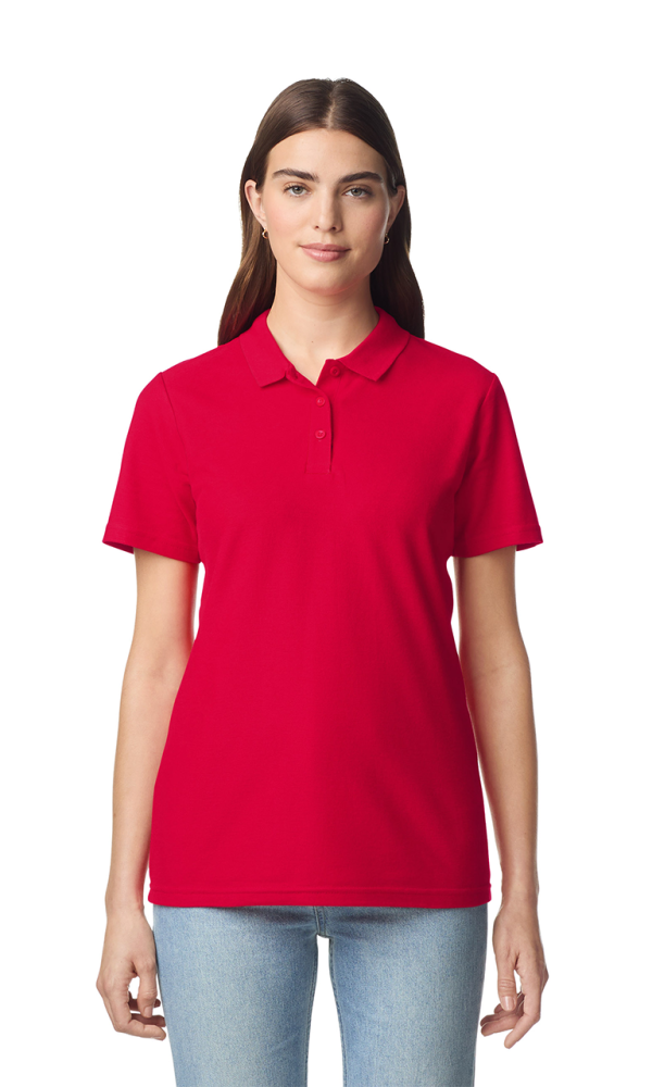 SOFTSTYLE® LADIES' DOUBLE PIQUÉ POLO