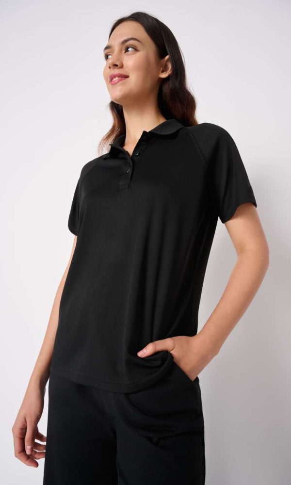 LADIES' BASIC POLYESTER POLO SHIRT