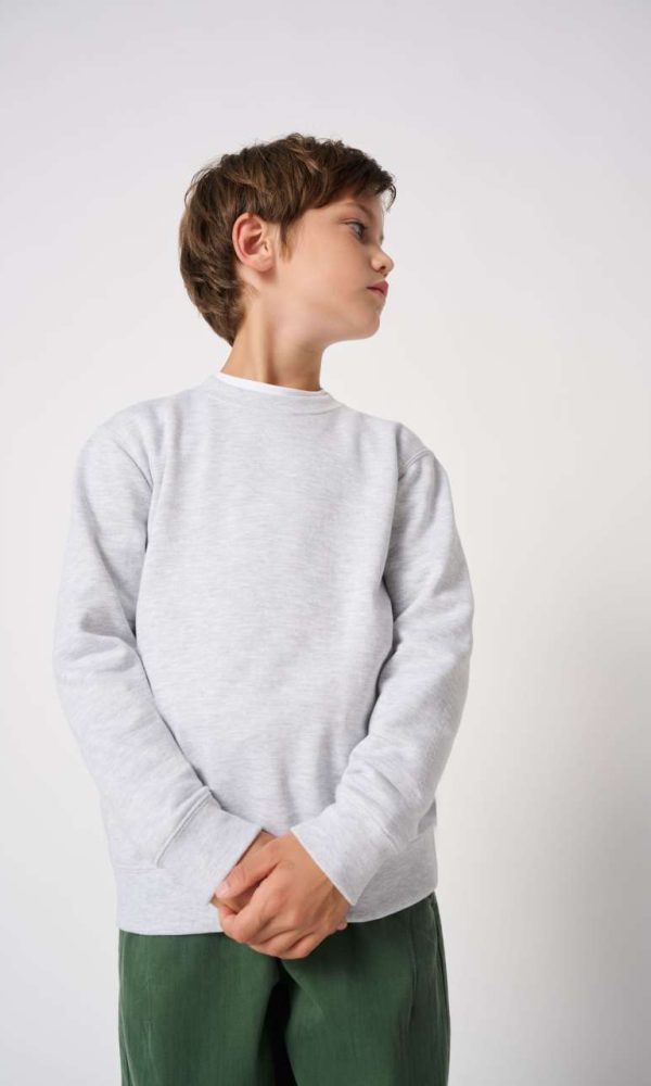 KIDS' BASIC ROUND NECK SWEATSHIRT