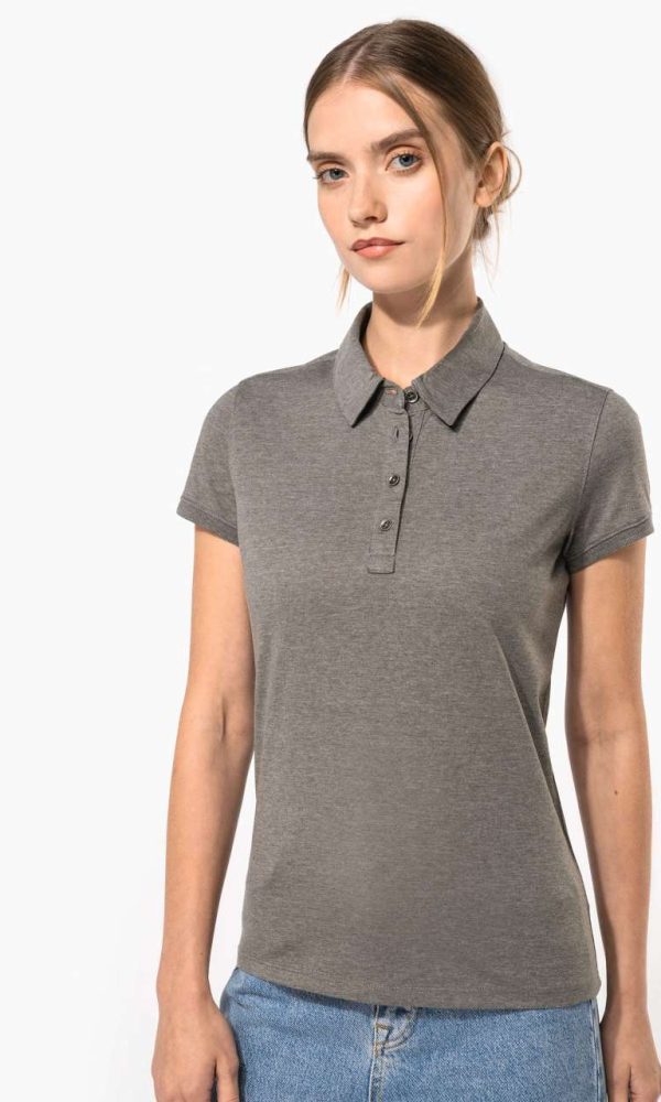LADIES' SHORT SLEEVED JERSEY POLO SHIRT