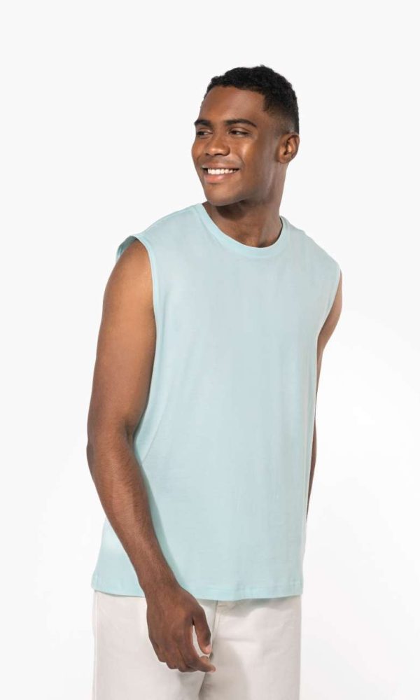 ECO-FRIENDLY MEN SLEEVELESS T-SHIRT
