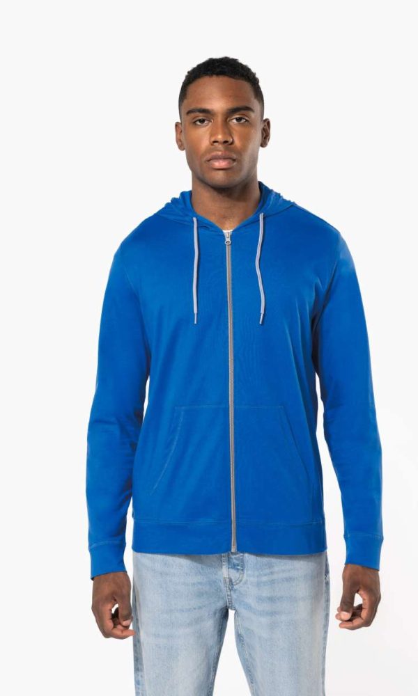 LIGHTWEIGHT COTTON HOODED SWEATSHIRT