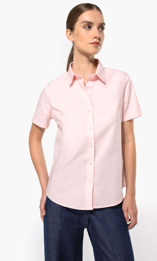 LADIES' SHORT-SLEEVED OXFORD SHIRT