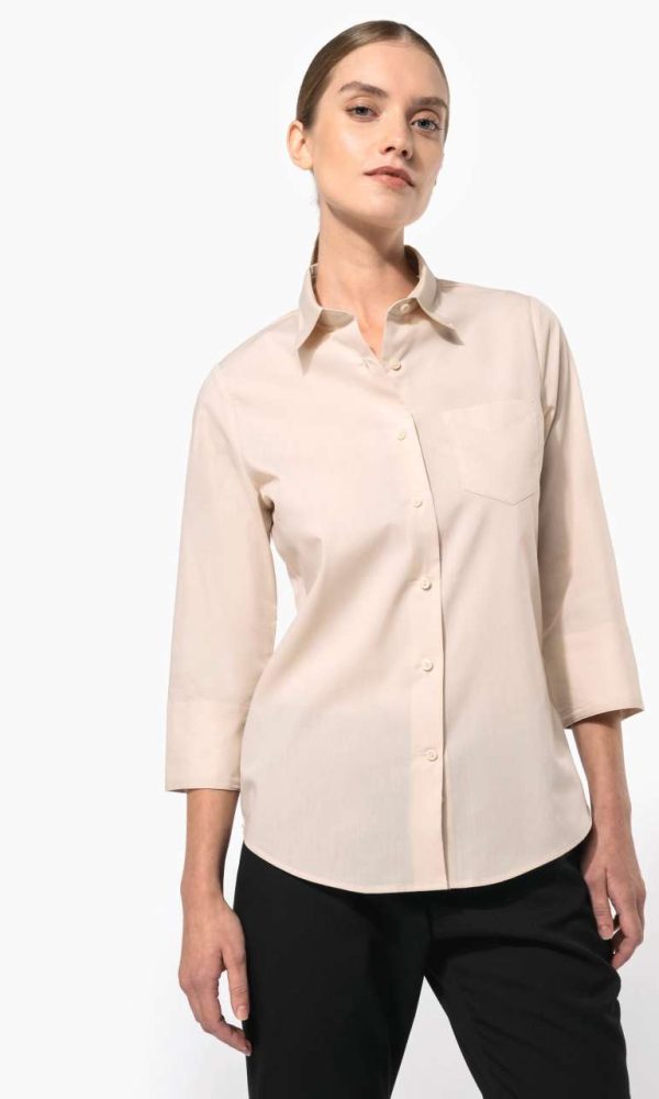 LADIES' 3/4 SLEEVED SHIRT