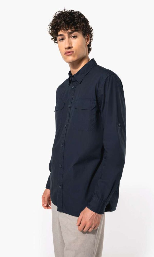 MEN'S LONG-SLEEVED SAFARI SHIRT