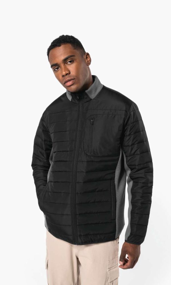 MEN'S BI-MATERIAL PADDED JACKET