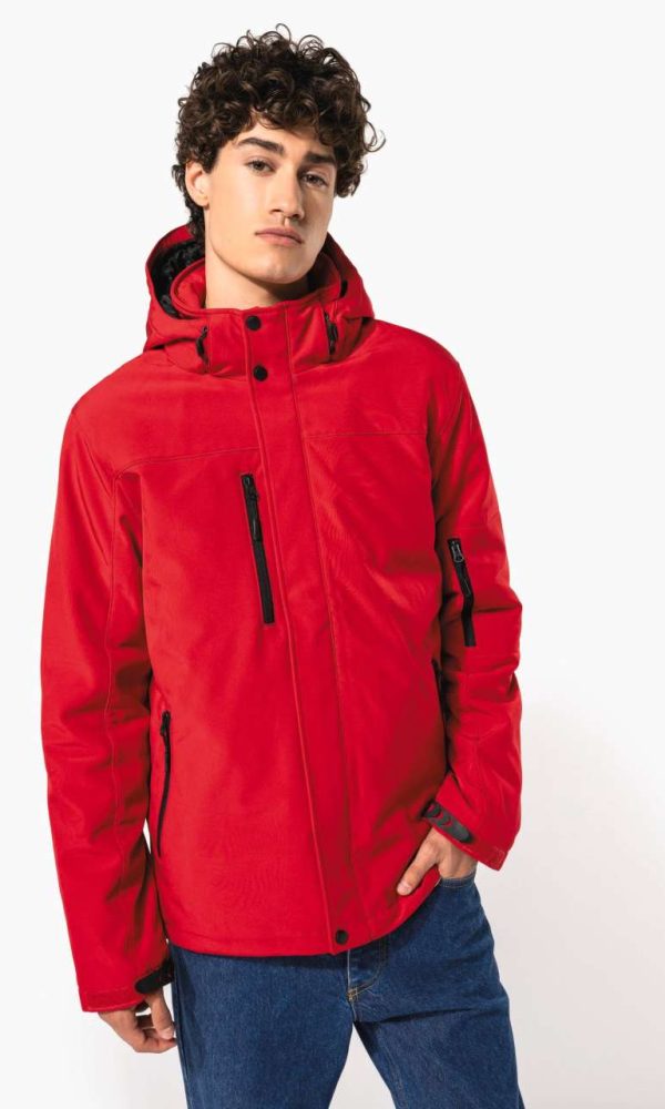 MEN'S HOODED SOFTSHELL LINED PARKA