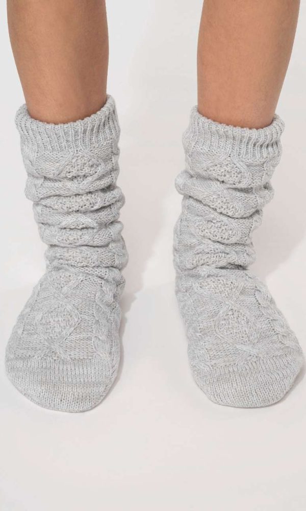 SHERPA-LINED LOUNGE SOCKS